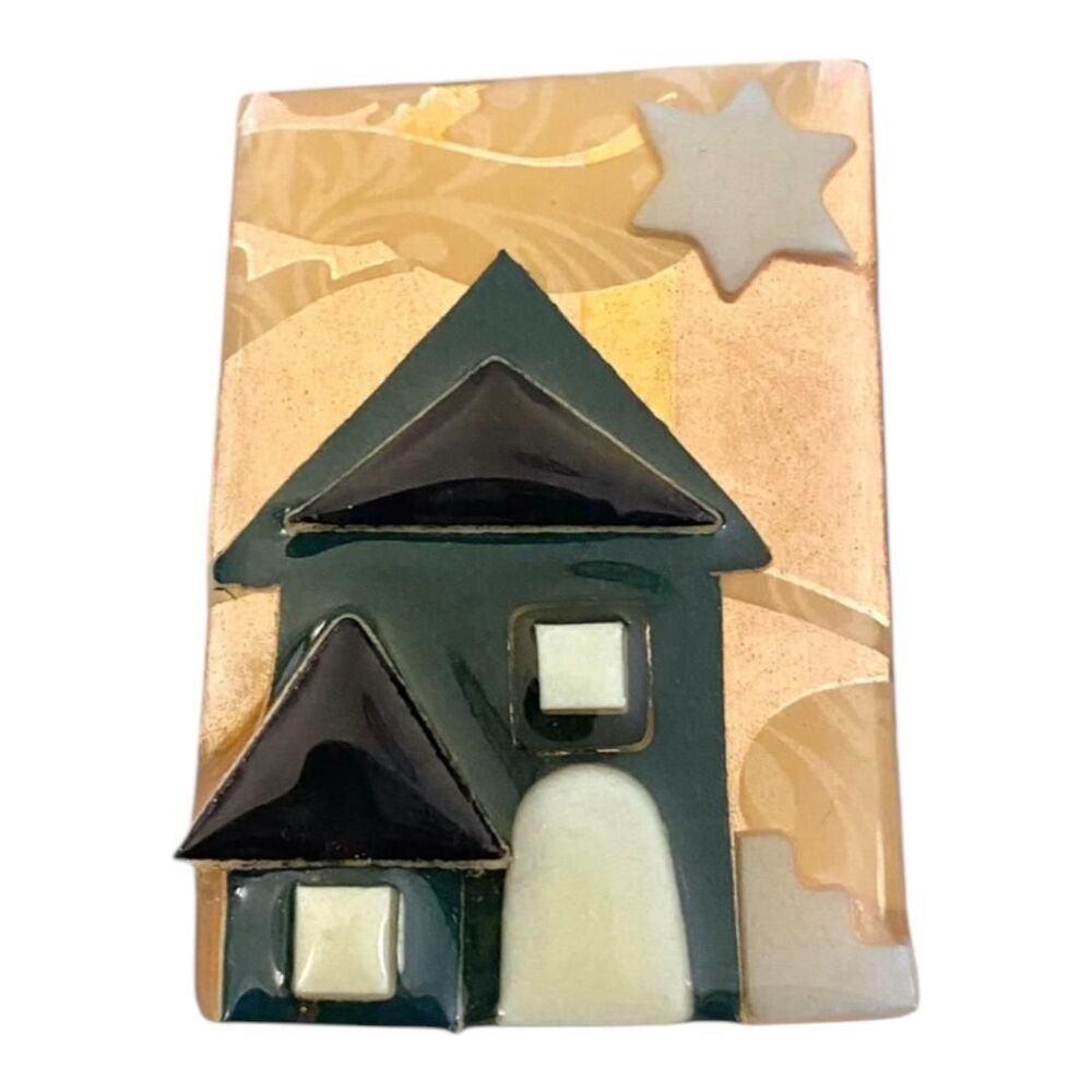 Vintage House Pins by Lucinda | Brooch from Portland, ME | 90s pin